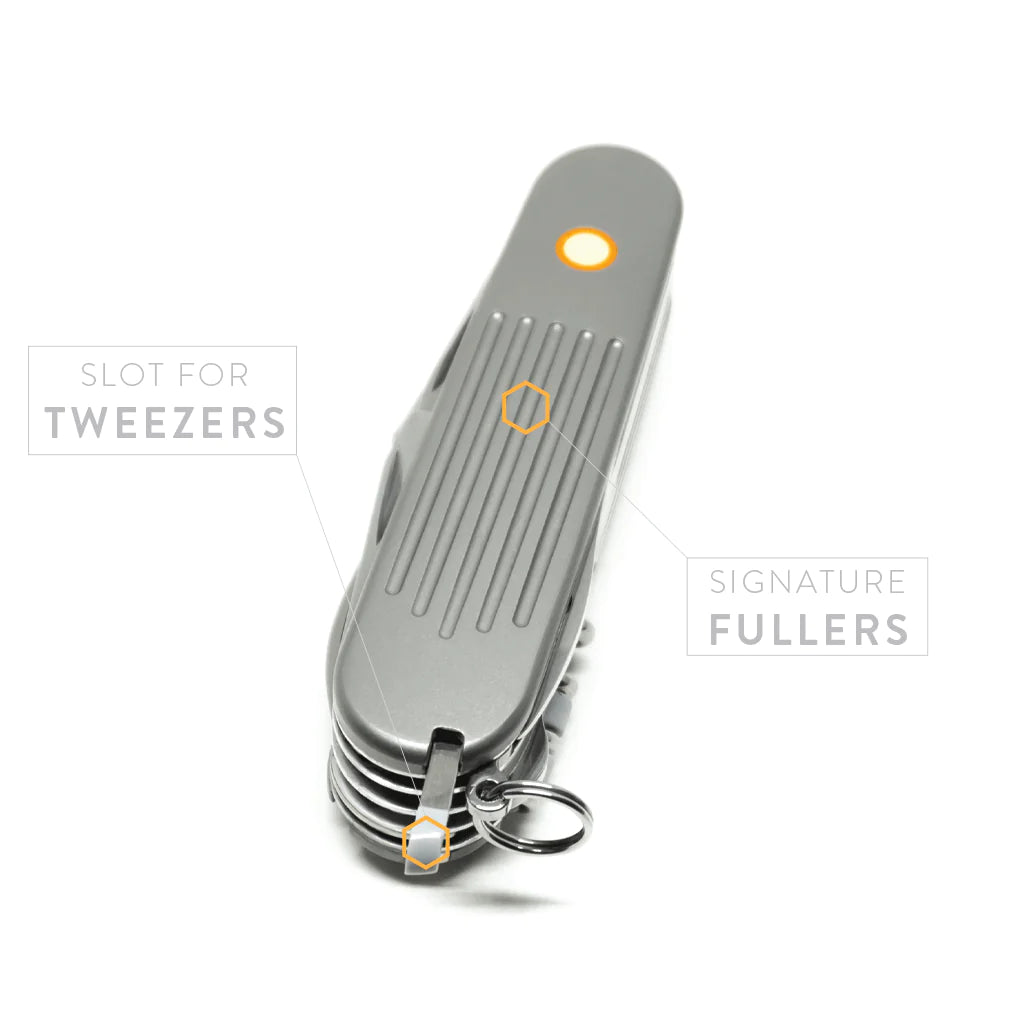 Ti-Swiss Army Knife Scales GID-Fullered