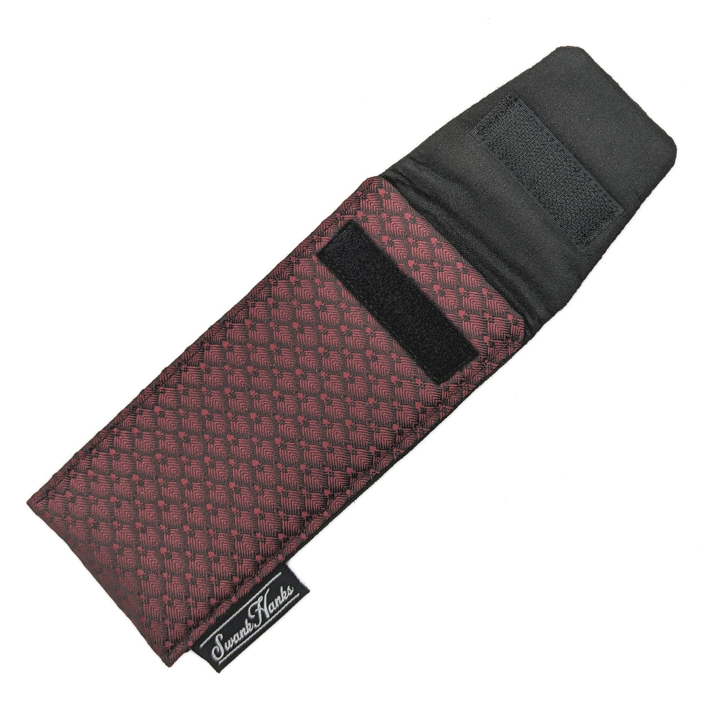 Arcadia Silk Jacquard Red Single Pouch