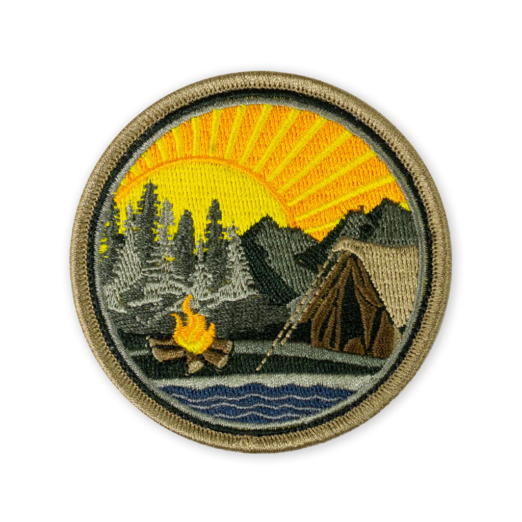 Mountain Lake Campsite Morale Patch