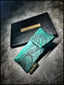 Teal Silk Paisley Batik Single Pouch