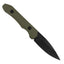 X Series EDC Fixed Blade - Black DLC/OD Green G10