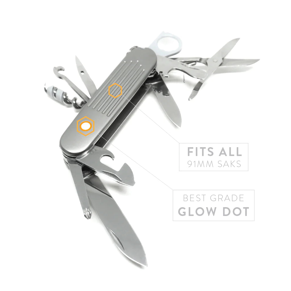 Ti-Swiss Army Knife Scales GID-Fullered
