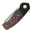 Mini Warrior Folder - Satin/Carbon Fiber "Mars Valley"