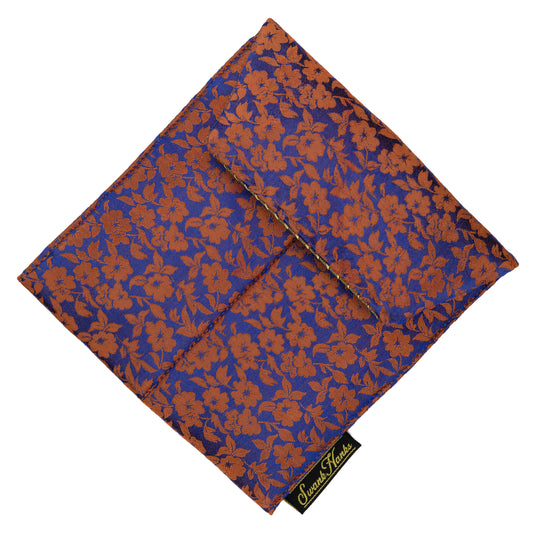 Blue/Orange Color Shifter Silk Double Pouch