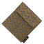 Golden Chevron Silk Double Pouch