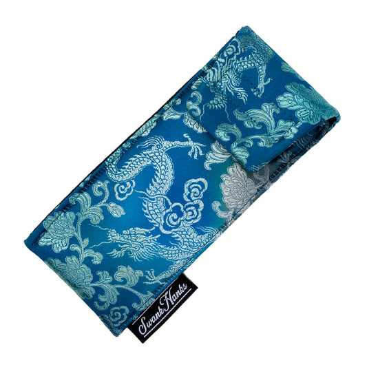 Blue Dragon Silk Single Pouch