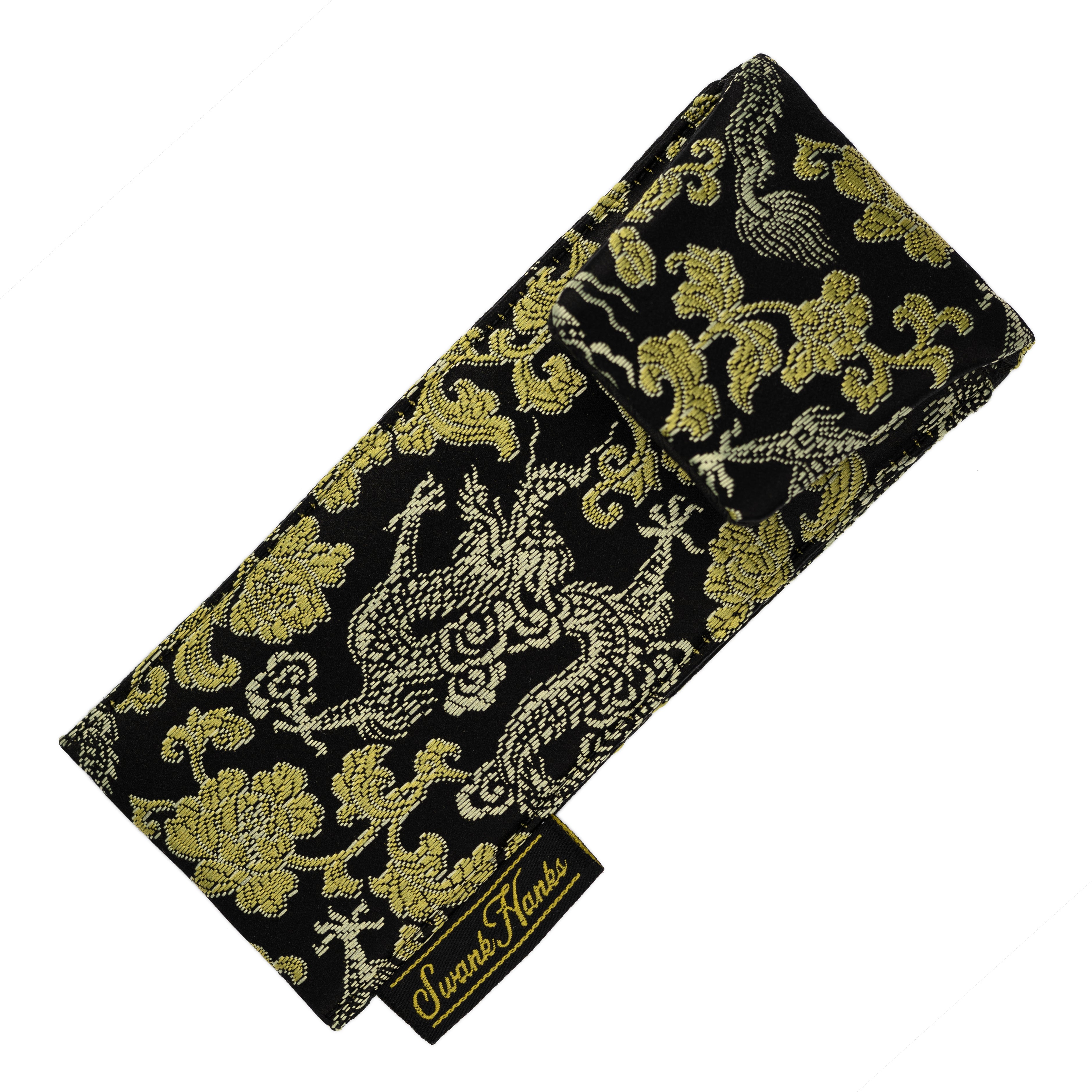 Gold/Black Dragon Silk Single Pouch – Blade & Beam