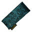 Satin Teal Calligraphy Single Pouch