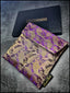 Purple/Gold Color Shifter Silk Double Pouch