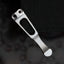Flashlight Clip - Titanium Tumbled Diamond Frag