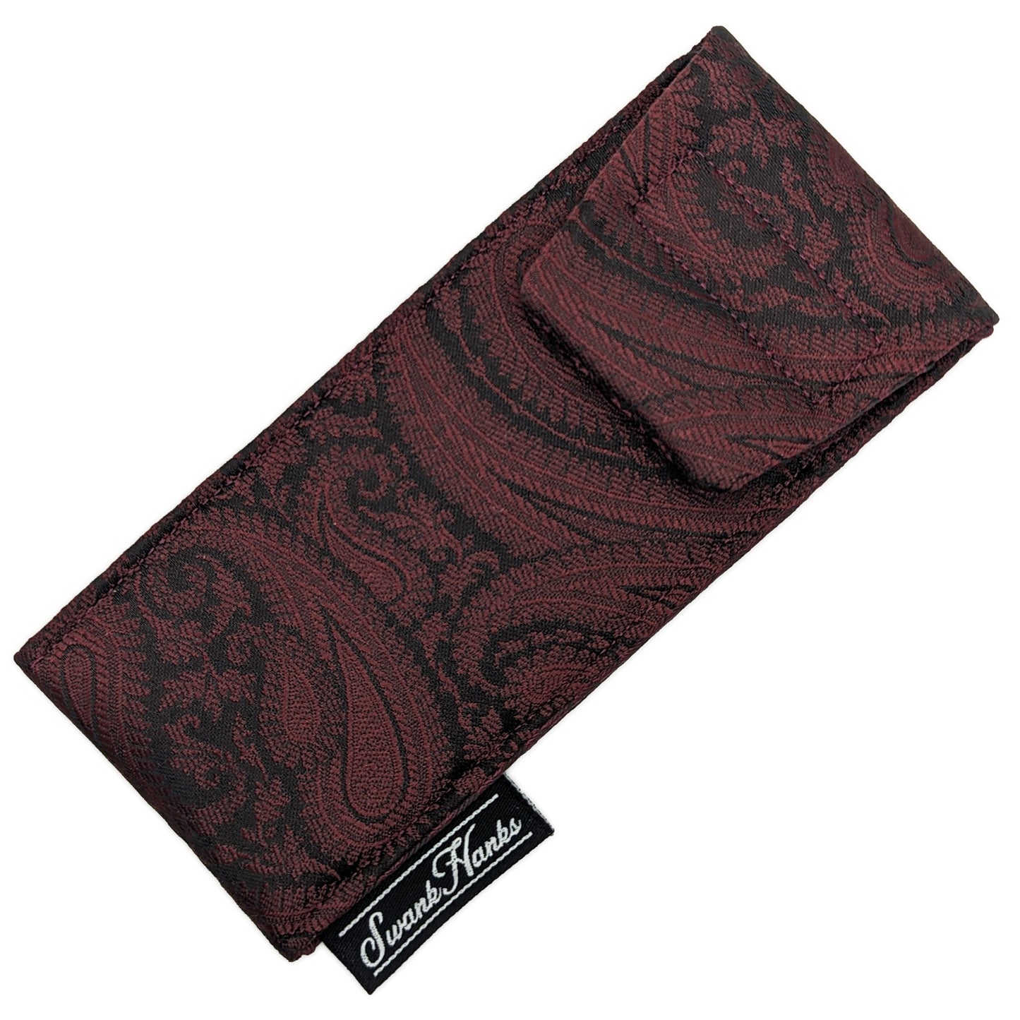Paisley Red/Black Single Pouch