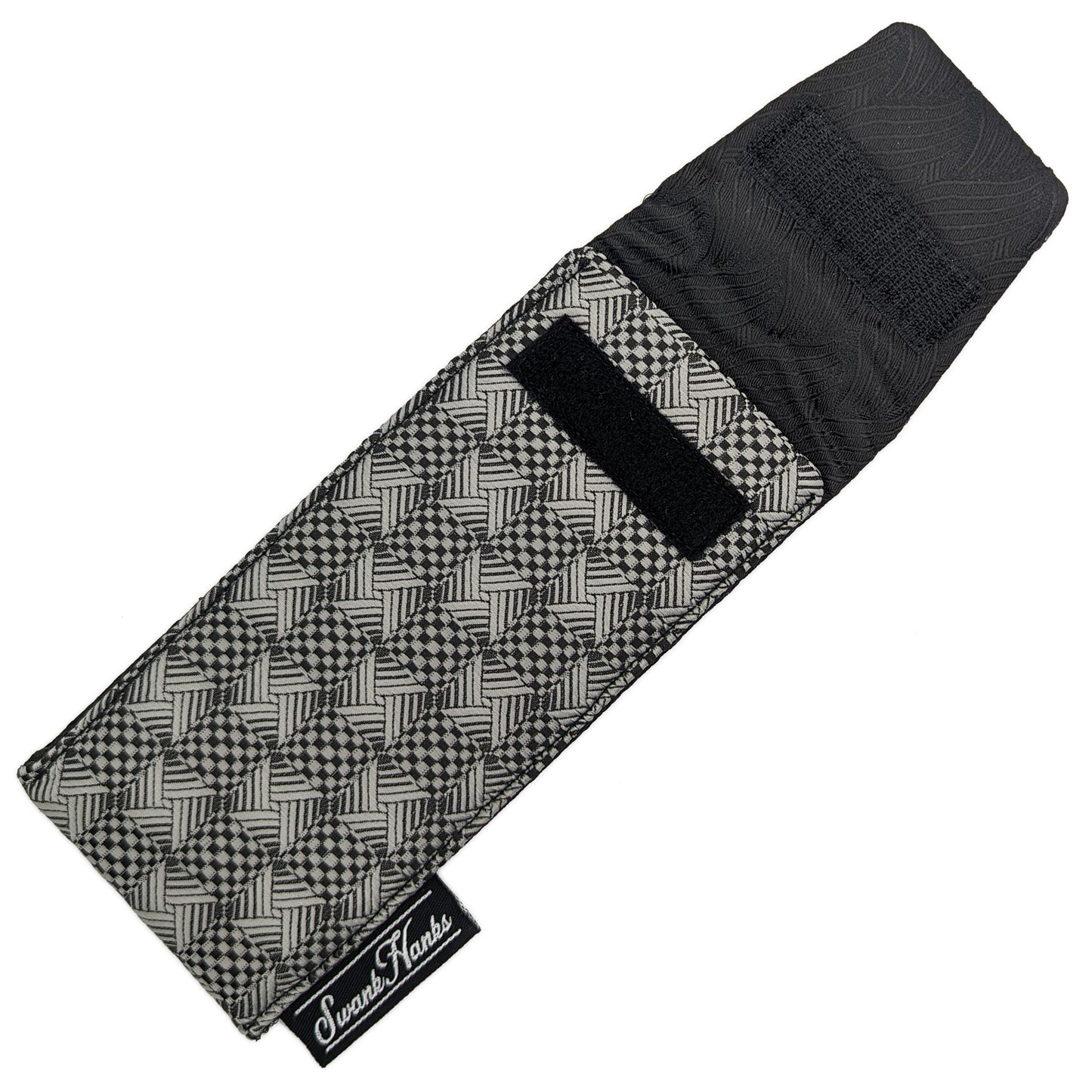 Checkered Silk Single Pouch