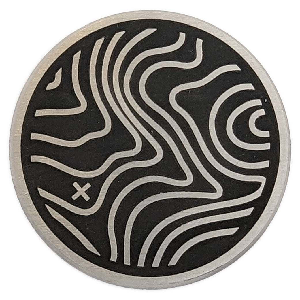 Topo Haptic Coin - Stainless Steel