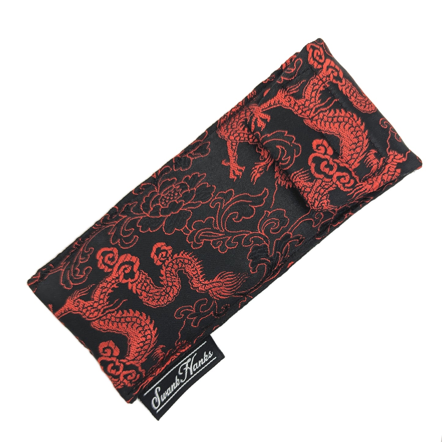 Red Dragon Silk Single Pouch