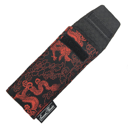 Red Dragon Silk Single Pouch