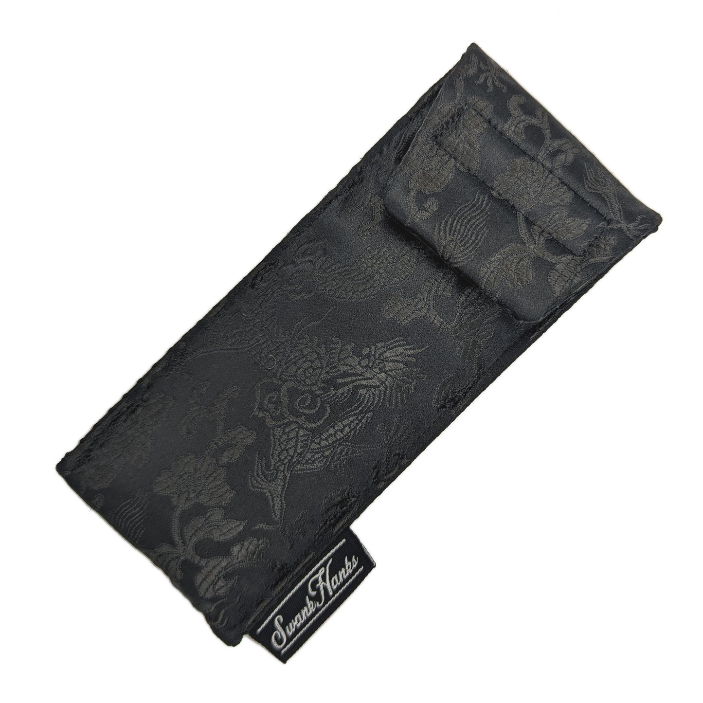 Black Dragon Silk Single Pouch