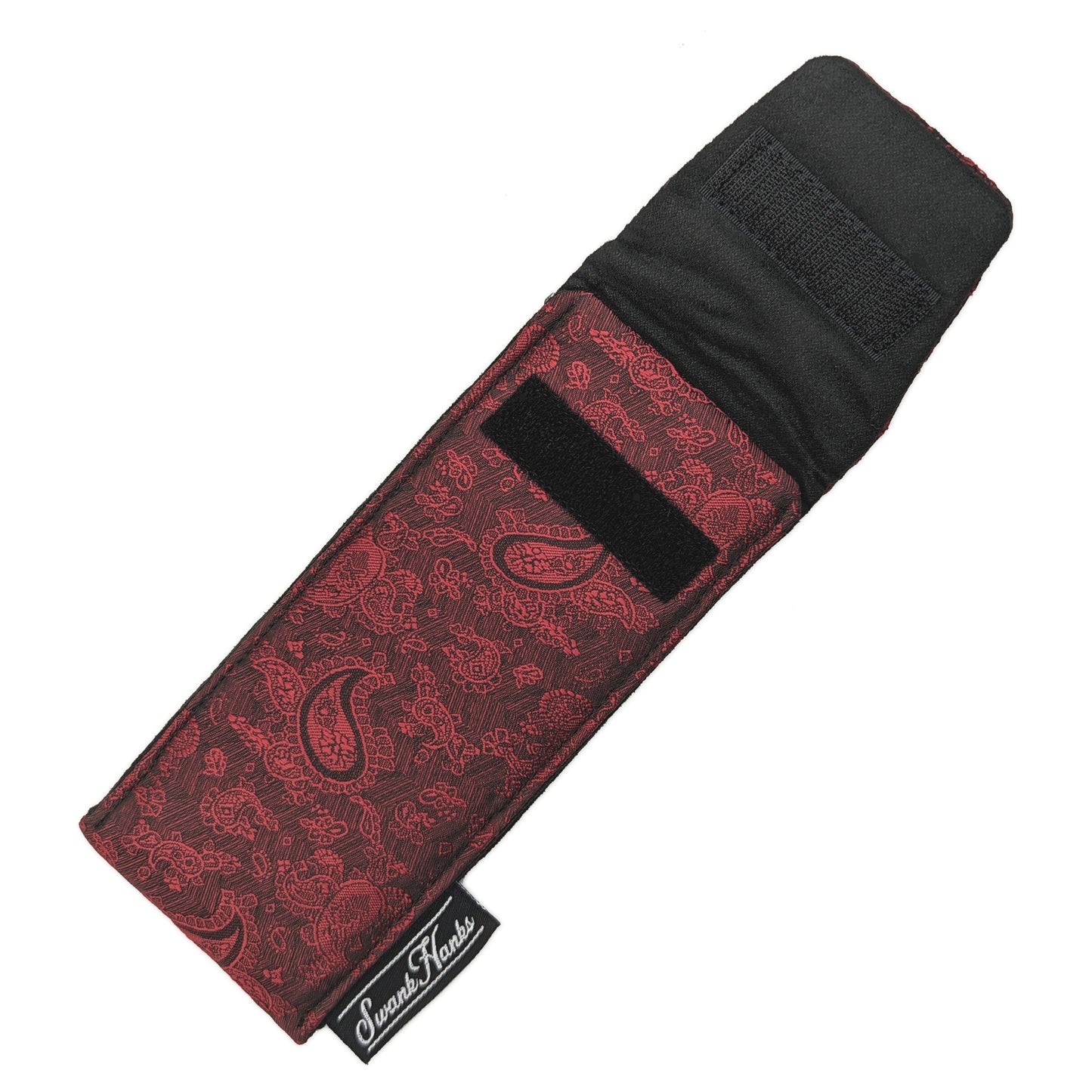 Red Silk Paisley Single Pouch