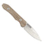 X Series EDC Fixed Blade - Satin/Natural Micarta